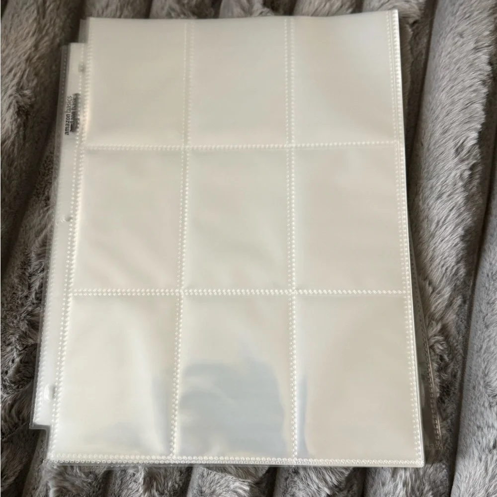 White Binder card Protector
